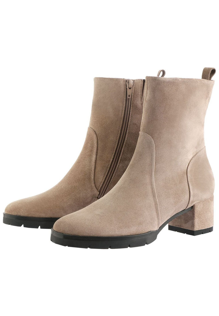 Högl Stiefelette Veloursleder Taupe