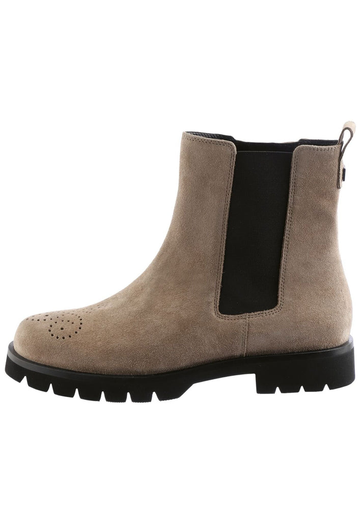 Högl Stiefelette Veloursleder Taupe
