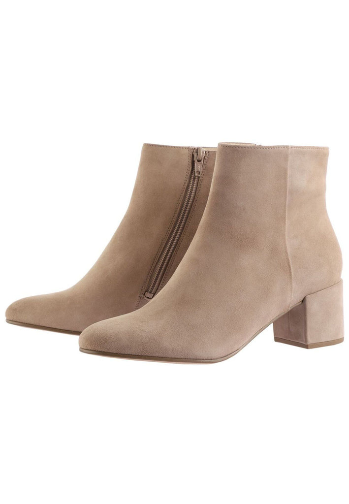 Högl Stiefelette Veloursleder Taupe
