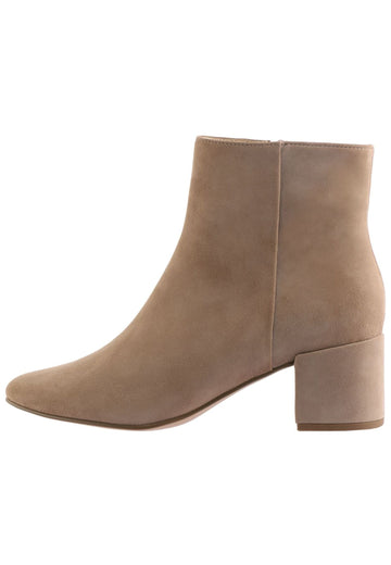 Högl Stiefelette Veloursleder Taupe