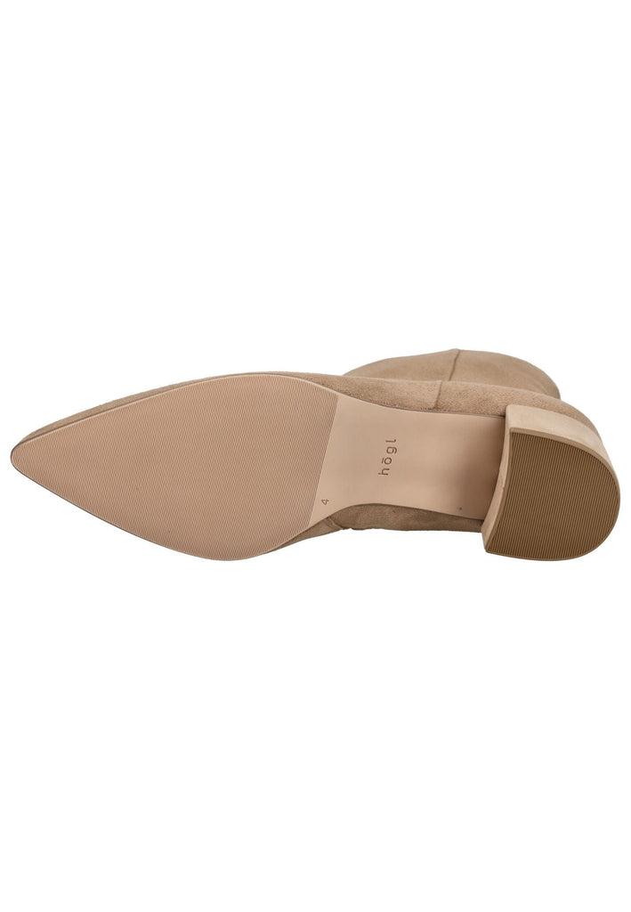 Högl Stiefelette Veloursleder Taupe