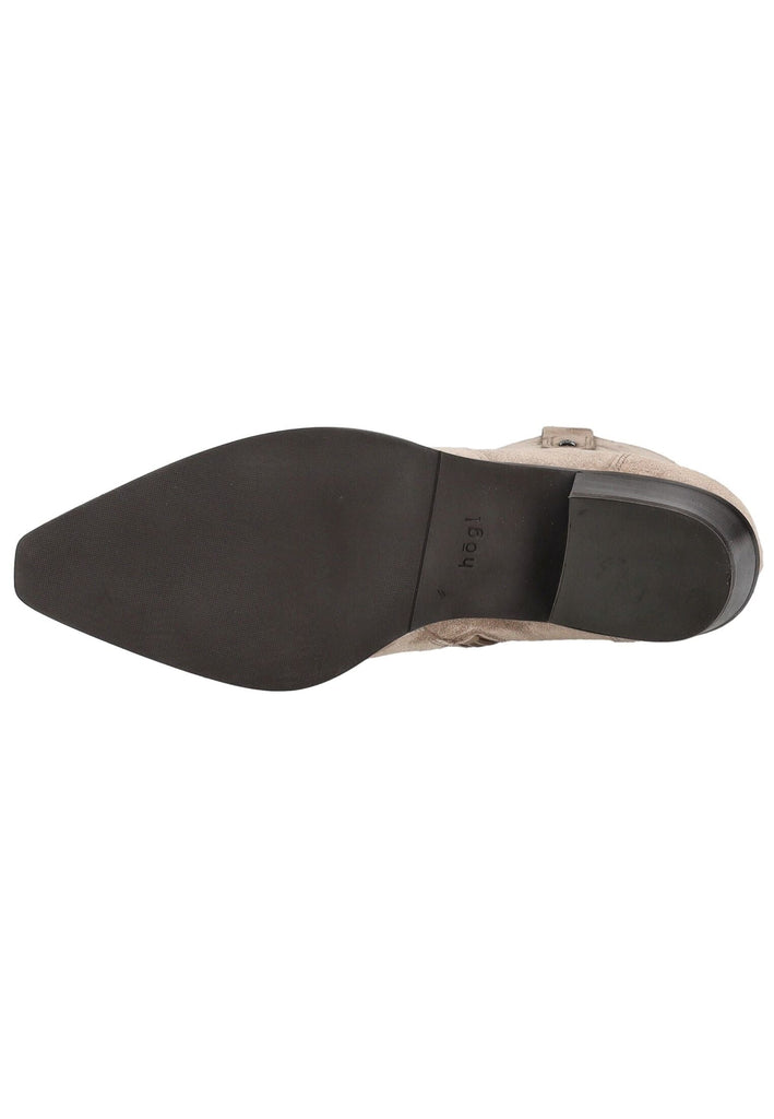 Högl Stiefelette Veloursleder Taupe