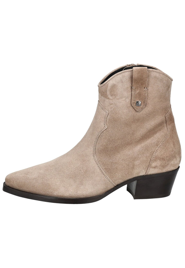Högl Stiefelette Veloursleder Taupe