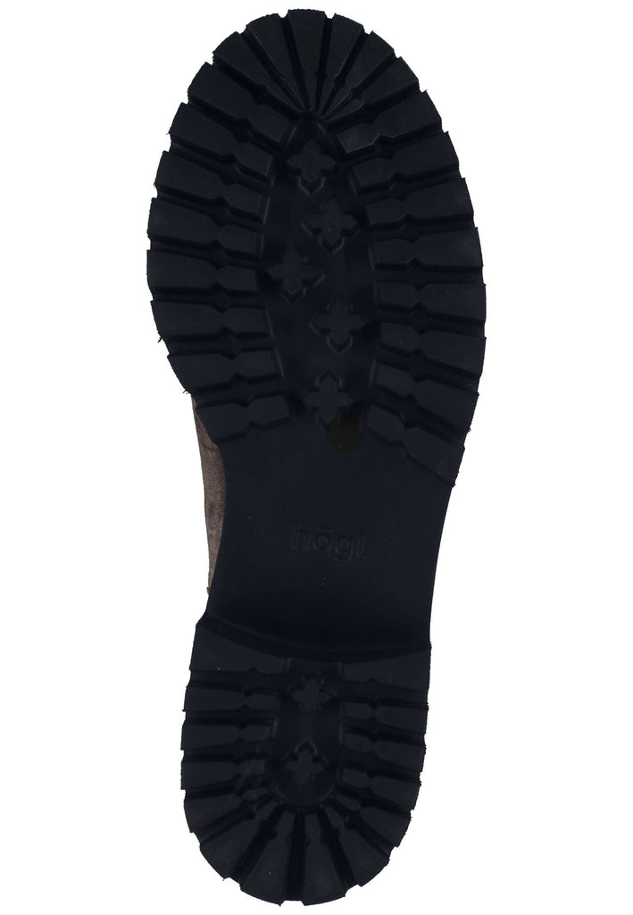 Högl Stiefelette Veloursleder Taupe