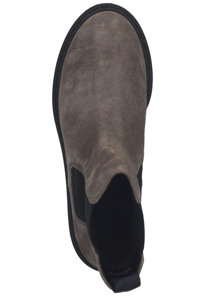 Högl Stiefelette Veloursleder Taupe