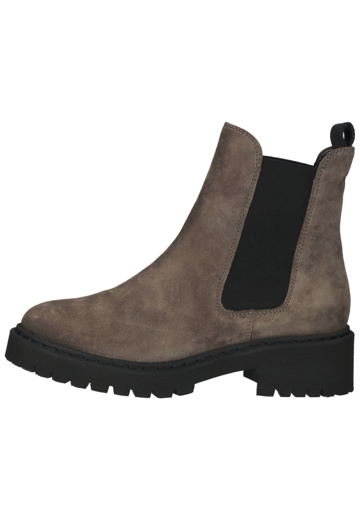 Högl Stiefelette Veloursleder Taupe