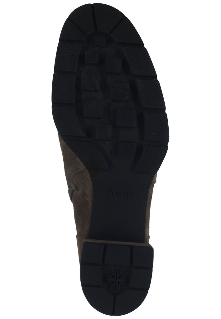 Högl Stiefelette Veloursleder Taupe