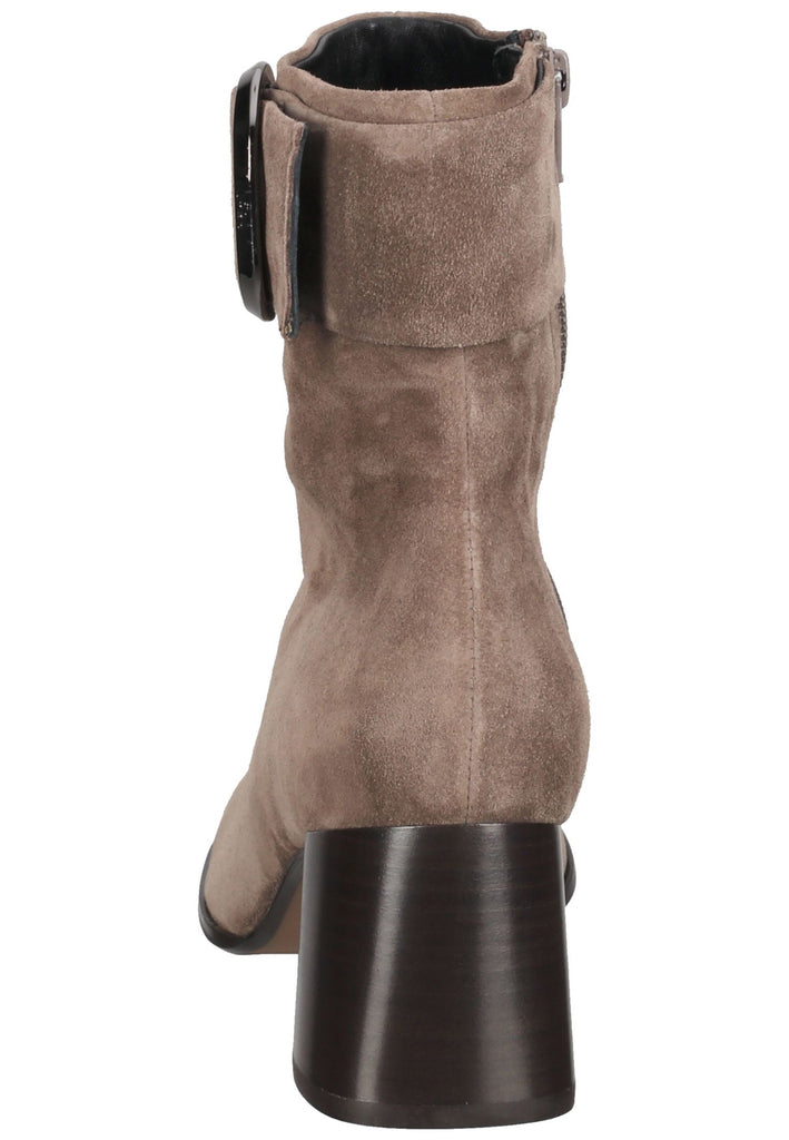 Högl Stiefelette Veloursleder Taupe