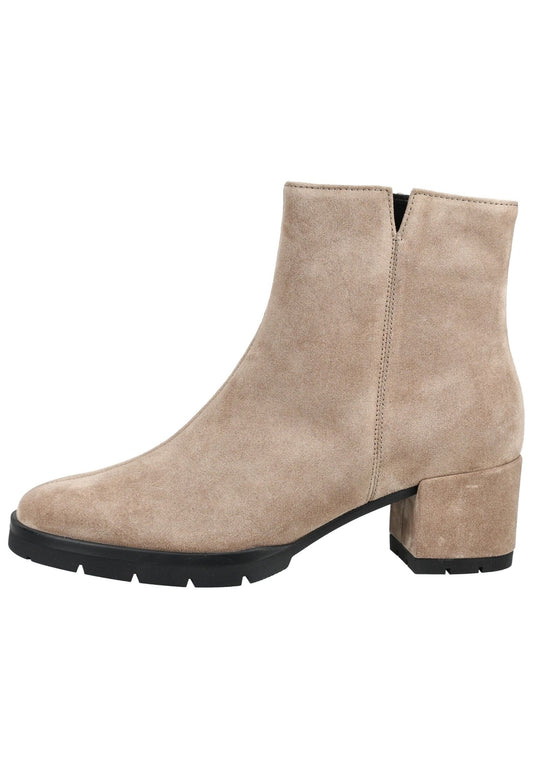 Högl Stiefelette Veloursleder Taupe