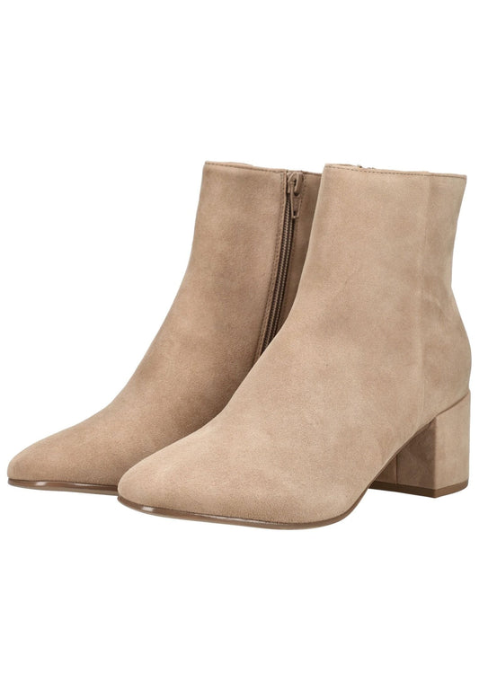 Högl Stiefelette Veloursleder Taupe
