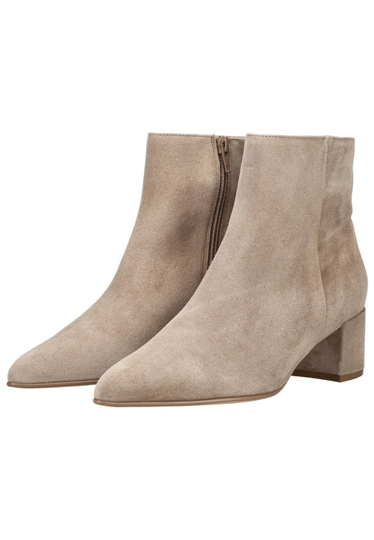 Högl Stiefelette Veloursleder Taupe