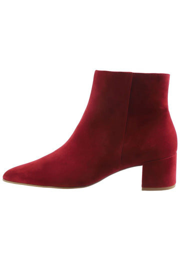 Högl Stiefelette Veloursleder Weinrot