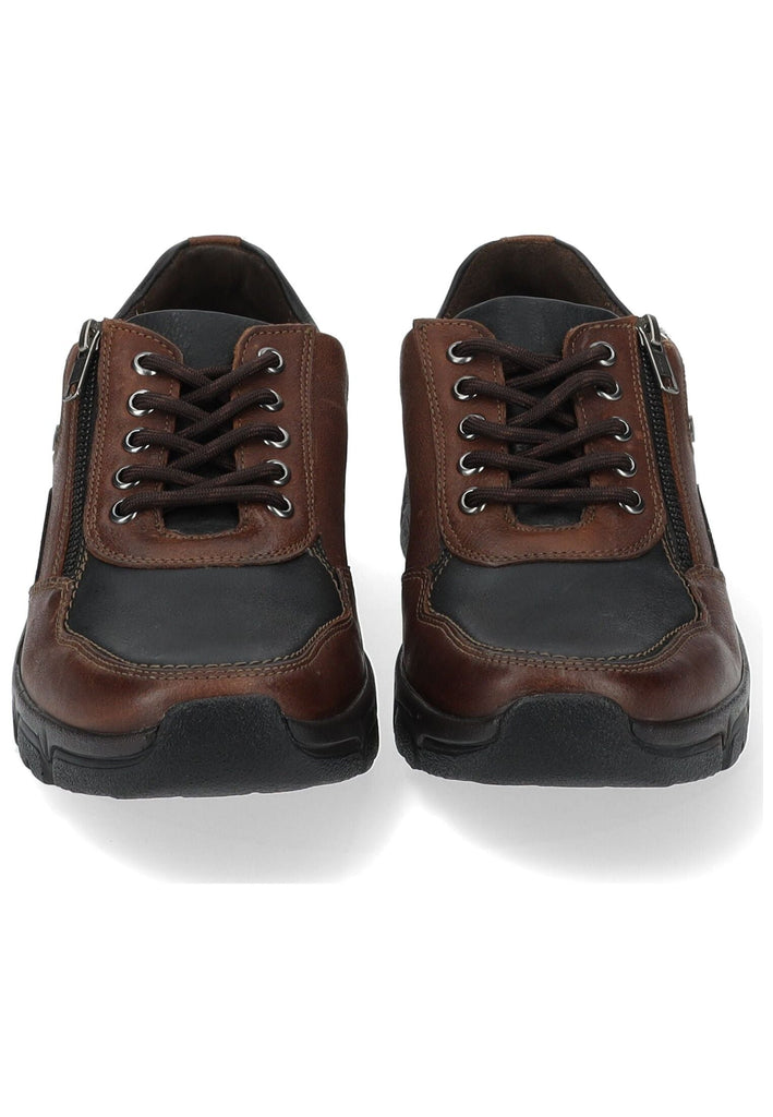 Hush Puppies Halbschuhe Leder Dunkelbraun/Schwarz