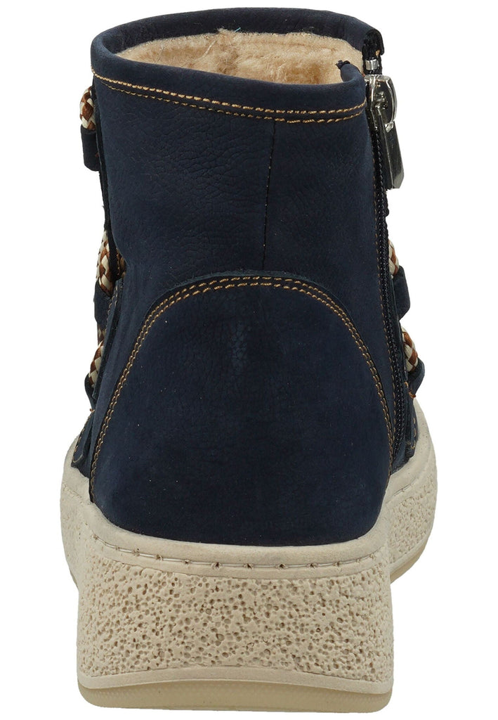 Hush Puppies Stiefelette Leder Navy Warmfutter