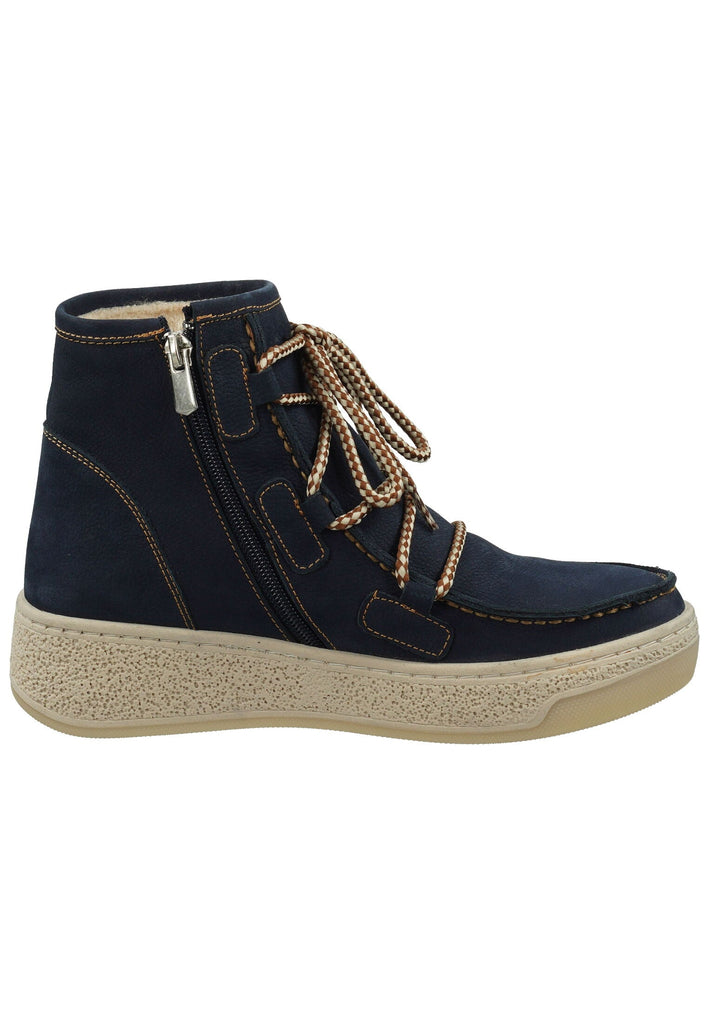 Hush Puppies Stiefelette Leder Navy Warmfutter