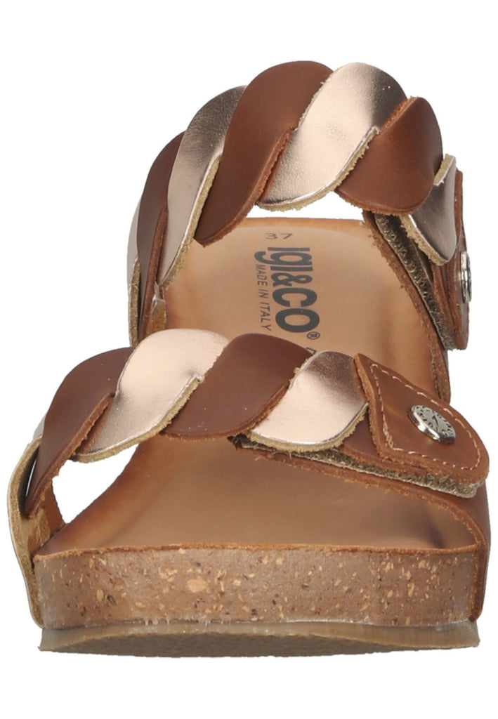 IGI&CO Pantoletten Leder Cognac