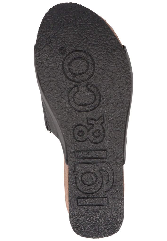 IGI&CO Pantoletten Leder Schwarz
