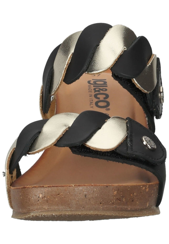 IGI&CO Pantoletten Leder Schwarz