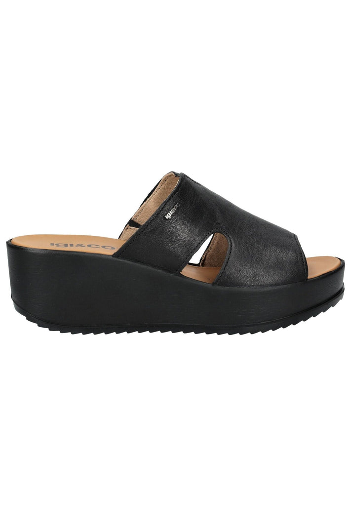 IGI&CO Pantoletten Leder Schwarz