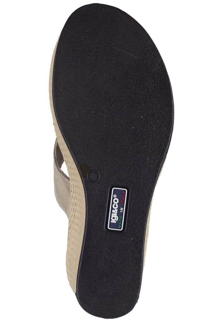IGI&CO Pantoletten Leder Taupe
