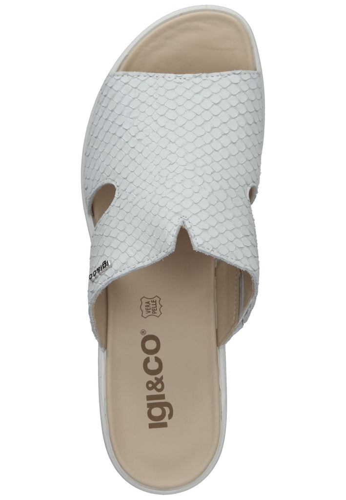 IGI&CO Pantoletten Leder Weiß