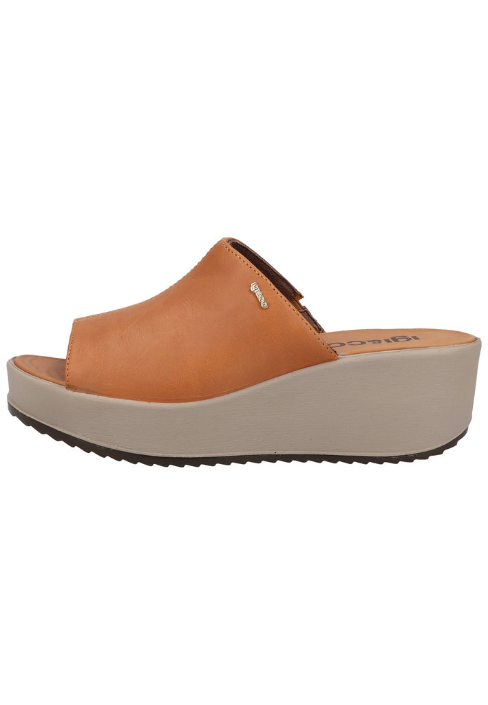 IGI&CO Pantoletten Nappaleder Cognac