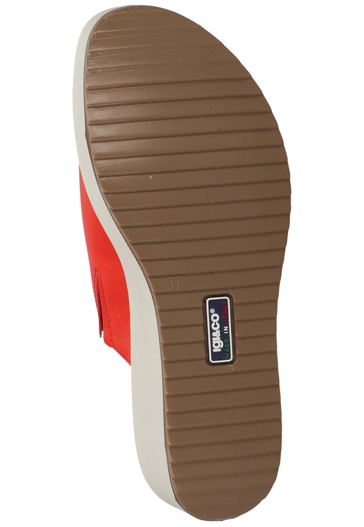 IGI&CO Pantoletten Nappaleder Rot