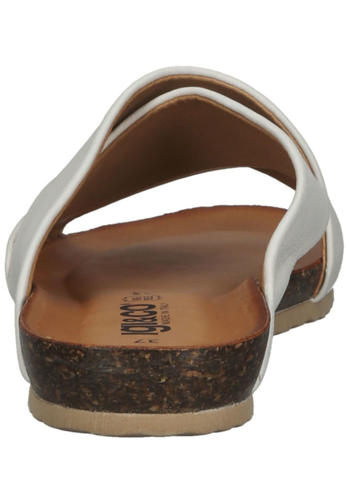 IGI&CO Pantoletten Nappaleder Weiß