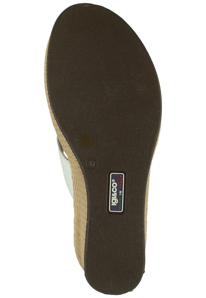 IGI&CO Pantoletten Nappaleder Weiß