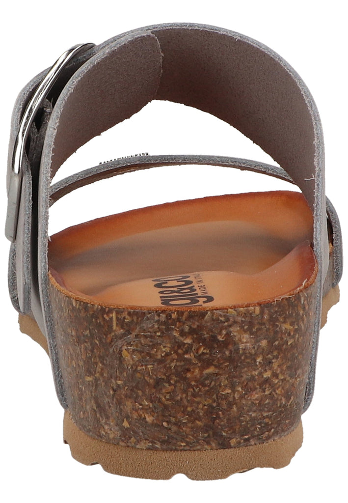 IGI&CO Pantoletten Nubukleder Hellgrau