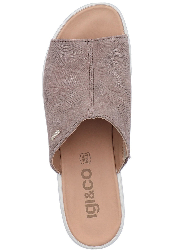 IGI&CO Pantoletten Veloursleder Braun