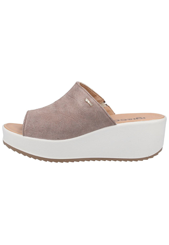 IGI&CO Pantoletten Veloursleder Braun