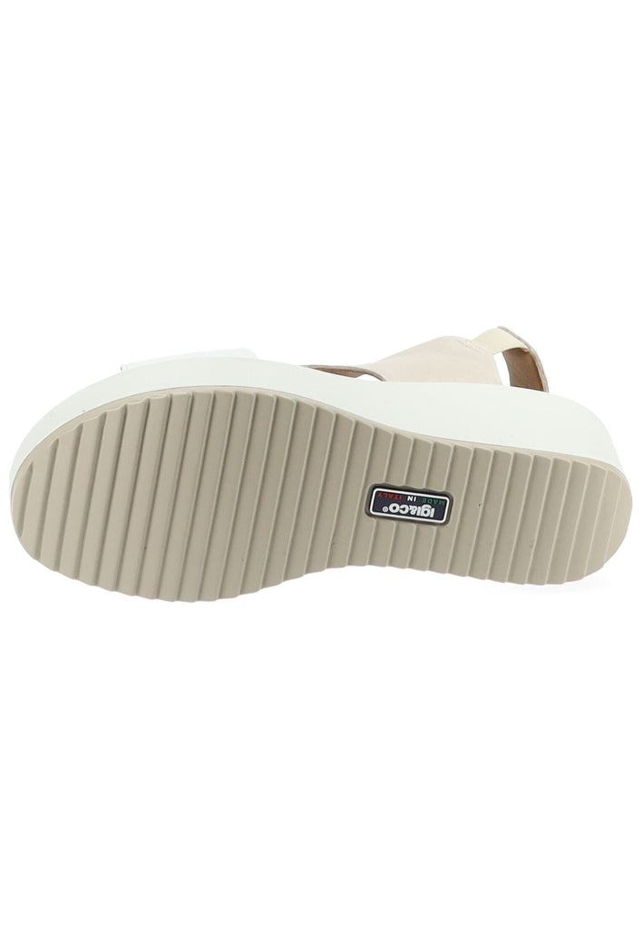 IGI&CO Sandalen Leder Beige/Weiß
