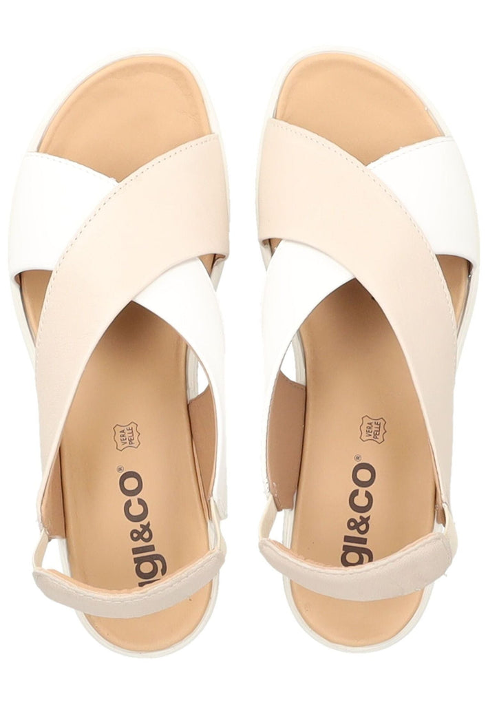 IGI&CO Sandalen Leder Beige/Weiß