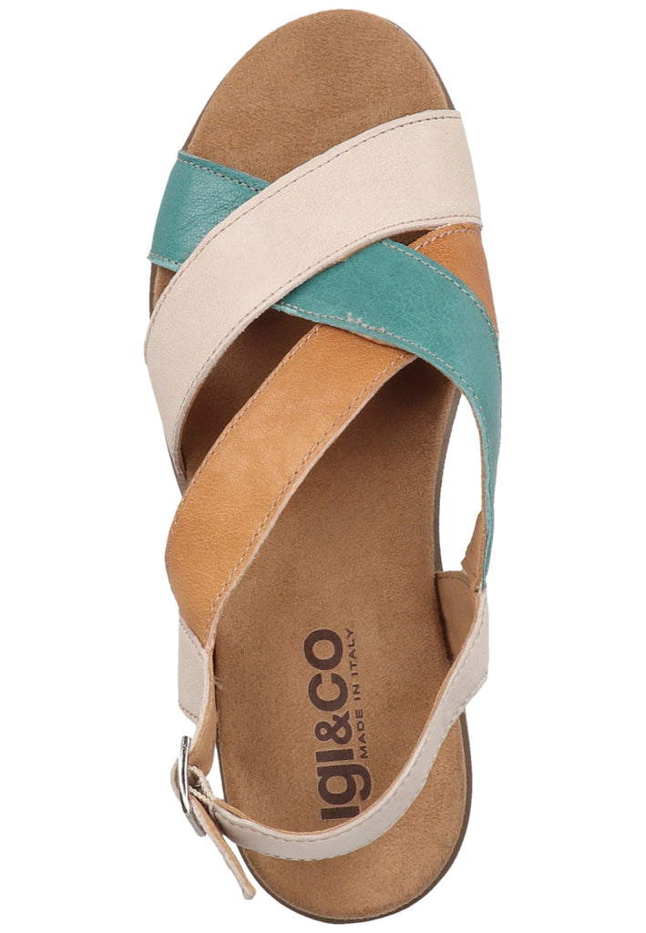IGI&CO Sandalen Leder Blau/Beige