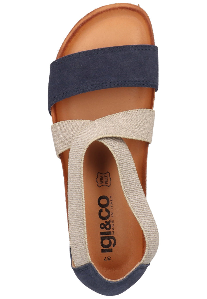 IGI&CO Sandalen Leder Blau/Silber