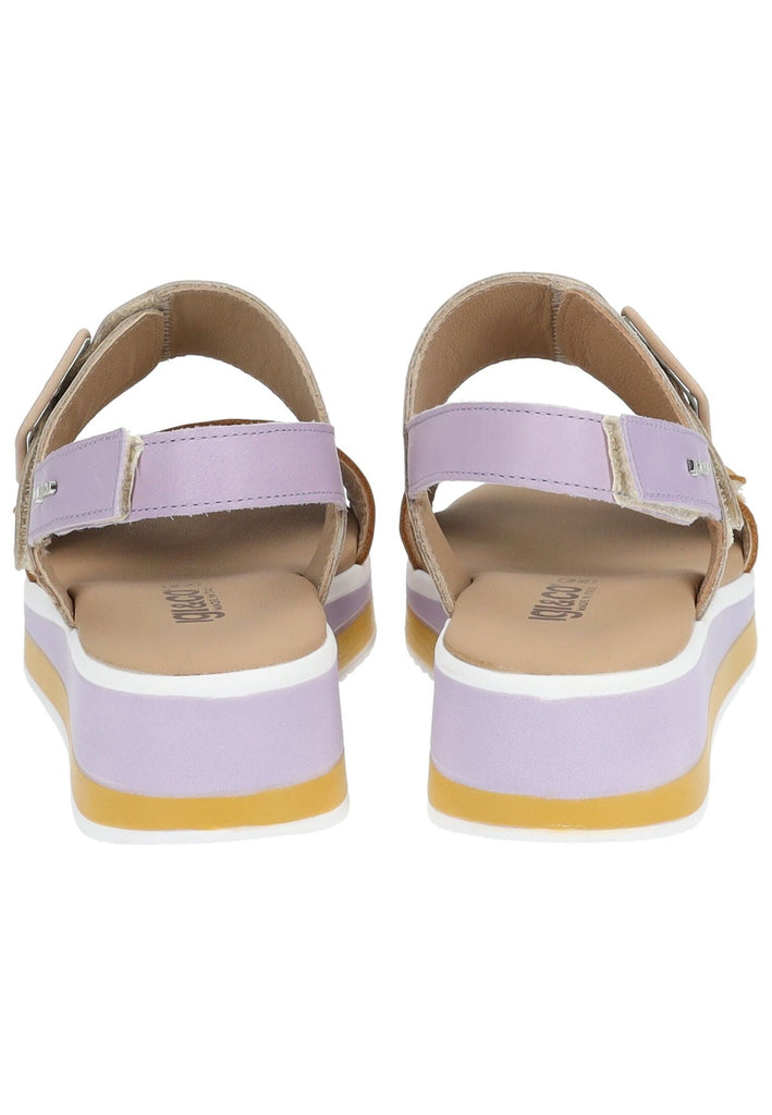 IGI&CO Sandalen Leder Braun/LIla