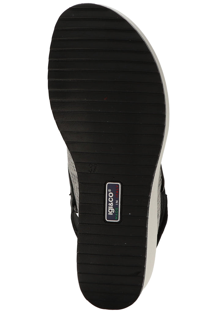 IGI&CO Sandalen Leder Hellgrau/Schwarz