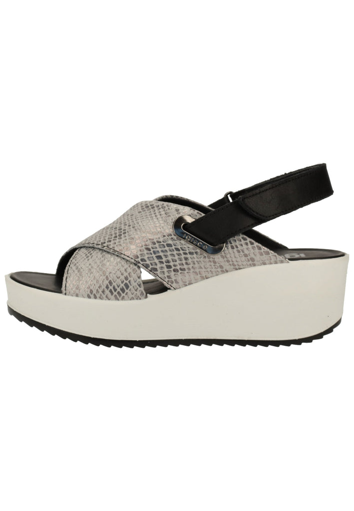IGI&CO Sandalen Leder Hellgrau/Schwarz
