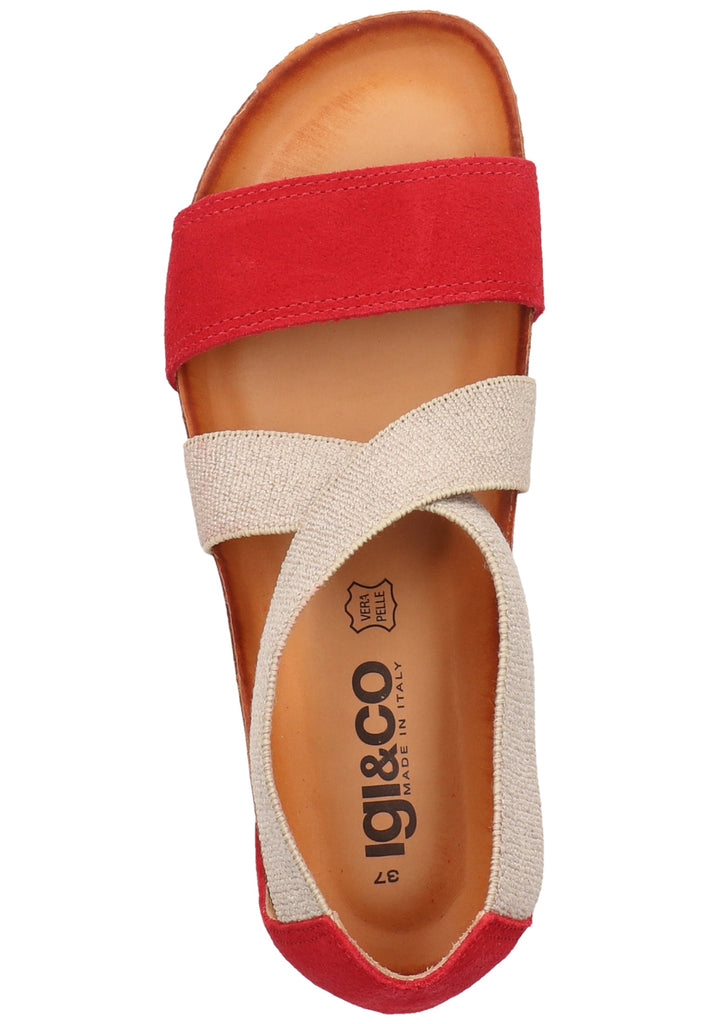 IGI&CO Sandalen Leder Rot/Silber
