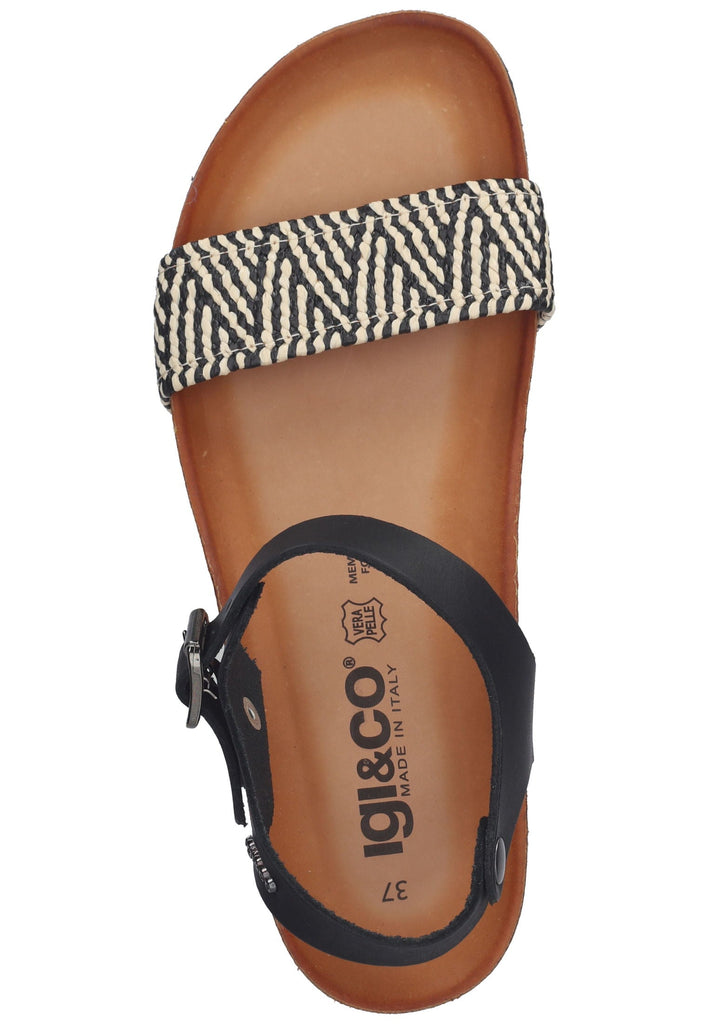 IGI&CO Sandalen Leder Schwarz