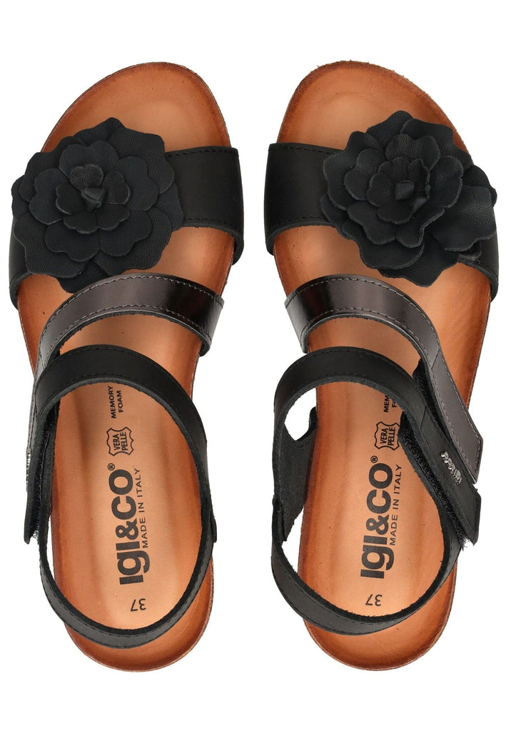 IGI&CO Sandalen Leder Schwarz