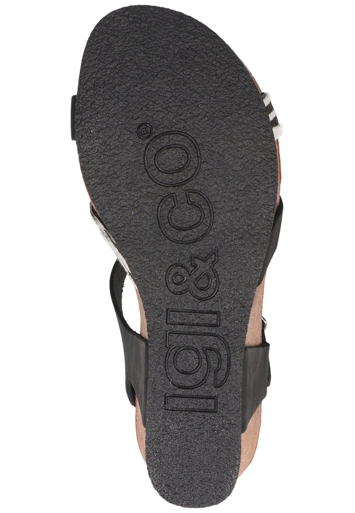 IGI&CO Sandalen Leder Schwarz/Weiß