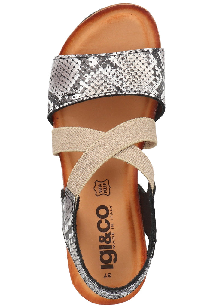 IGI&CO Sandalen Leder Schwarz/Weiß