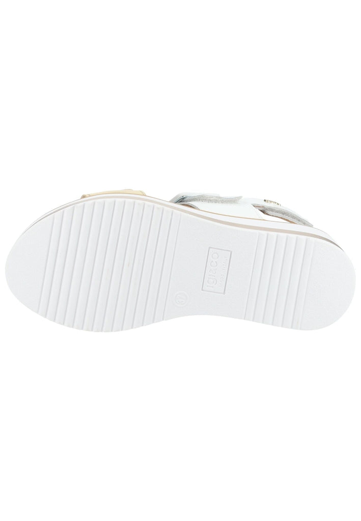 IGI&CO Sandalen Leder/Synthetik Weiß/Gold