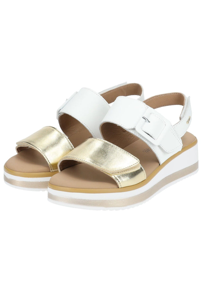 IGI&CO Sandalen Leder/Synthetik Weiß/Gold