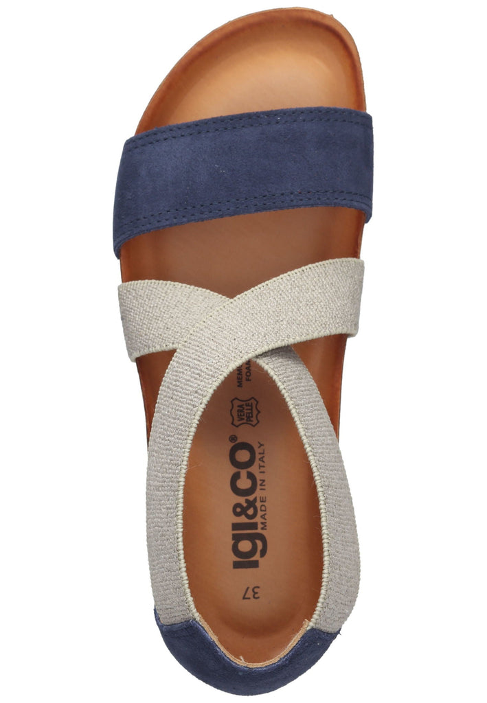 IGI&CO Sandalen Leder/Textil Blau
