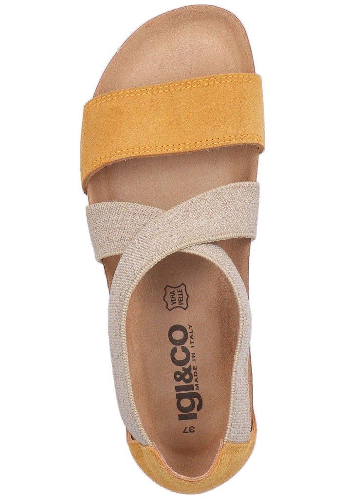 IGI&CO Sandalen Leder/Textil Gelb