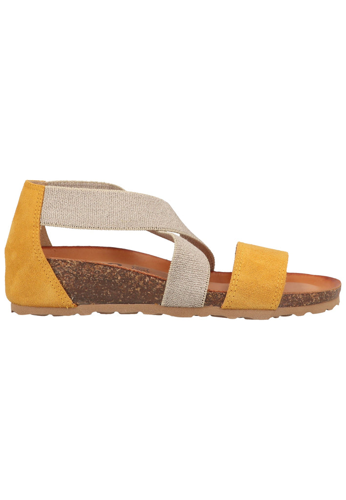 IGI&CO Sandalen Leder/Textil Gelb/Silber