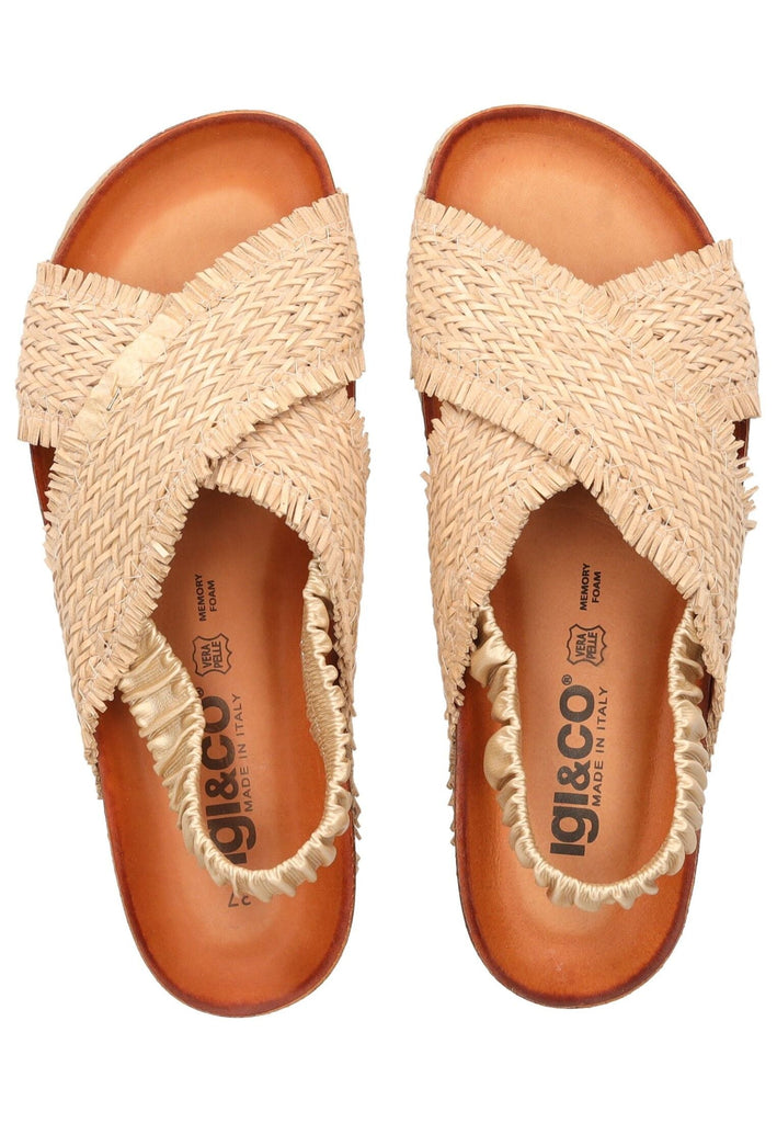 IGI&CO Sandalen Leder/Textil Natural